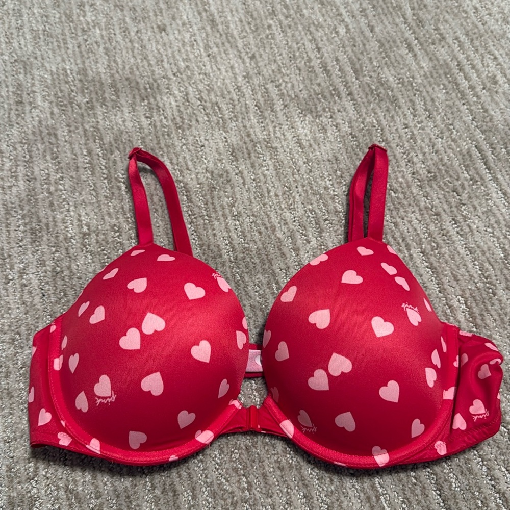 PINK Victoria's Secret WEAR EVERYWHERE FRONT-CLOSE PUSH-UP BRA 38B